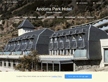 Tablet Screenshot of en.andorraparkhotel.com